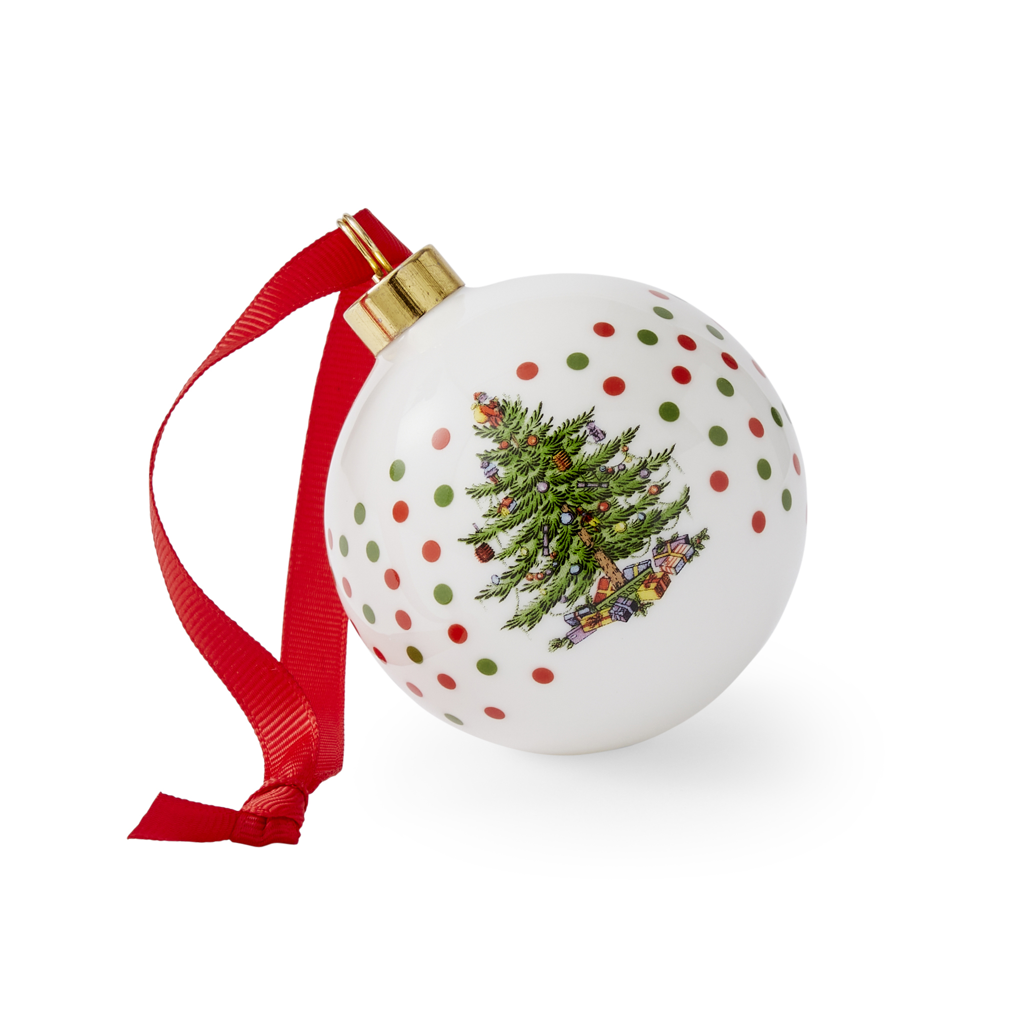 Christmas Tree Polka Dot Bauble image number null